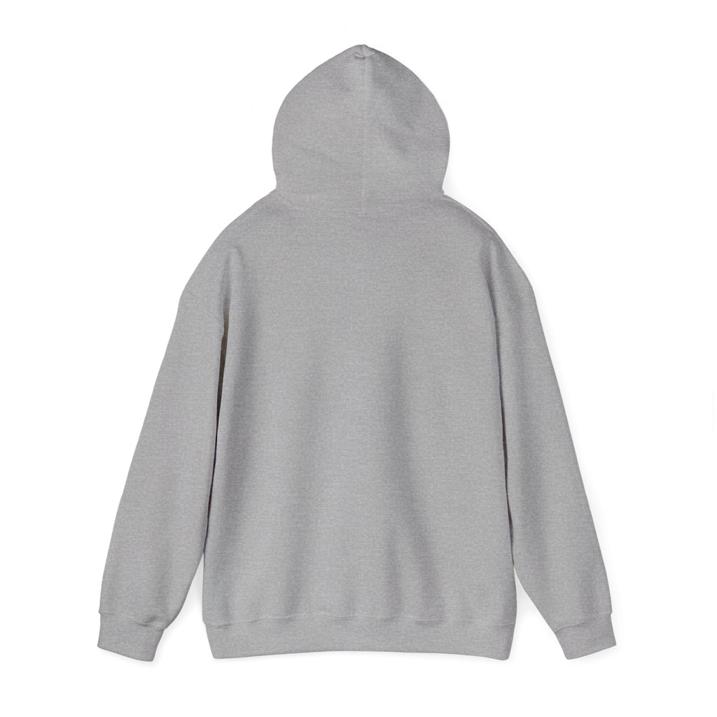 Nobody Runs Better Than The Pro poker hoodie in sport grey, detail view of chest print
